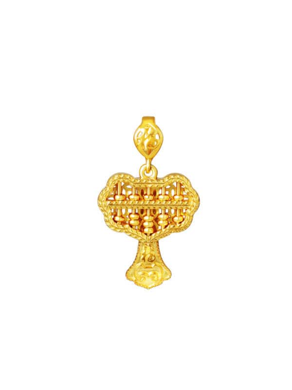 TOMEI Ruyi Abacus Pendant, Yellow Gold 916