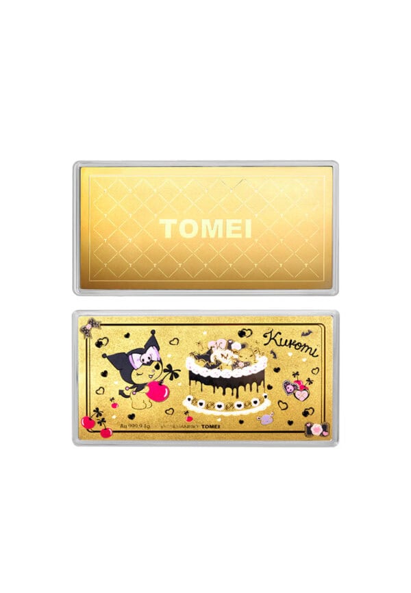 TOMEI X SANRIO Kuromi Gold Wafer 1G, Yellow Gold 9999