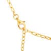 TOMEI Tritone Etched Quartet Chain Link Necklace, Yellow Gold 916