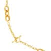 TOMEI Sculpted Trio Link Necklace, Yellow Gold 916