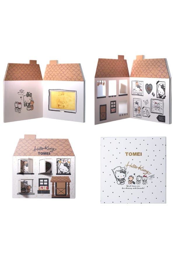 TOMEI X SANRIO Hello Kitty Holiday Gold Wafer 0.5G, Yellow Gold 9999