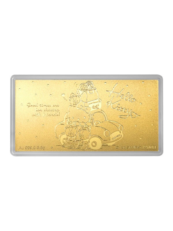 TOMEI X SANRIO Hello Kitty Holiday Gold Wafer 0.5G, Yellow Gold 9999