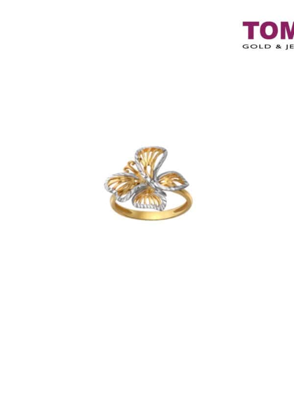 TOMEI Prima Aviana Ring, Yellow Gold 916 (9O-YG0696R-2C)