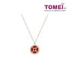 TOMEI Rouge Collection ????? Carnelian Fu Necklace, Rose Gold 750