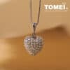 TOMEI Purely Heart Diamond Pendant, White Gold 750