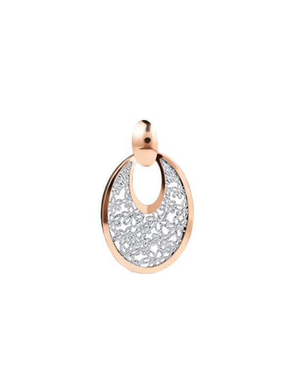 TOMEI Rouge Collection My Putri Oval Pendant, Rose Gold 750