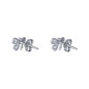 TOMEI Ribbon Earrings, White Gold 585