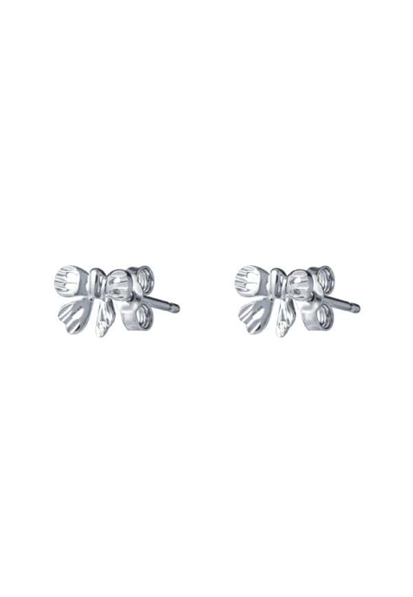 NTomei_0019_Sony_23270.psdcopy TOMEI Ribbon Earrings, White Gold 585