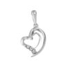 Tomei White Gold 585 "Love Keeper" Diamond Pendant Set