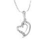 Tomei White Gold 585 "Love Keeper" Diamond Pendant Set