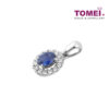 TOMEI Regally Resplendent Sapphire Pendant, White Gold 750