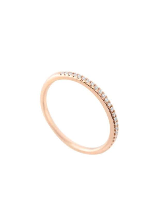 TOMEI Eternity Ring, Diamond Rose Gold 750