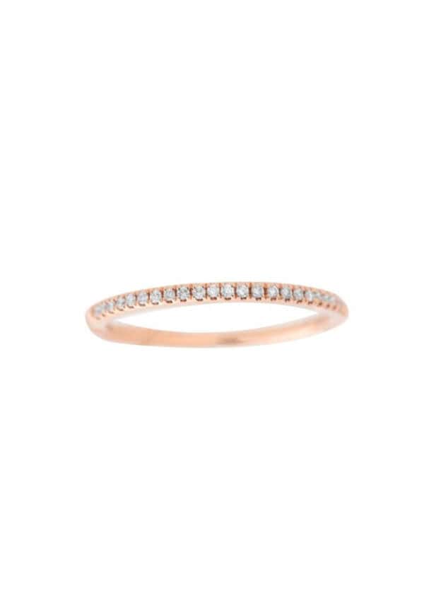 TOMEI Eternity Ring, Diamond Rose Gold 750
