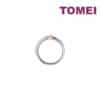 TOMEI【爱的羁绊】Evermore Couple Ring, White+Rose Gold 750