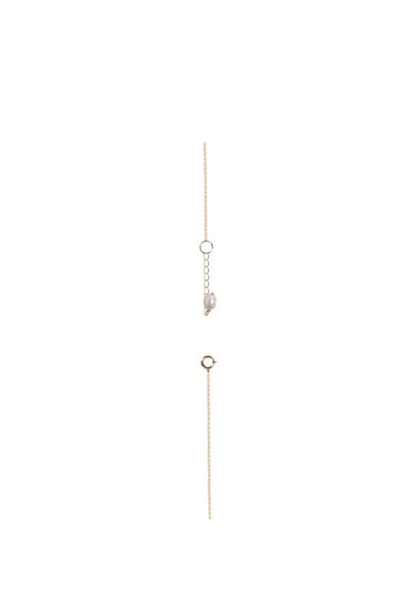 TOMEI Semi Precious Stone With Pearl Necklace, Yellow Gold 750