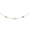 TOMEI Semi Precious Stone With Pearl Bracelet, Yellow Gold 750