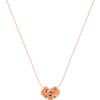 TOMEI Rouge Collection Heart Necklace, Rose Gold 750