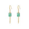 TOMEI Jade Lantern Tassels Earrings, Yellow Gold 750