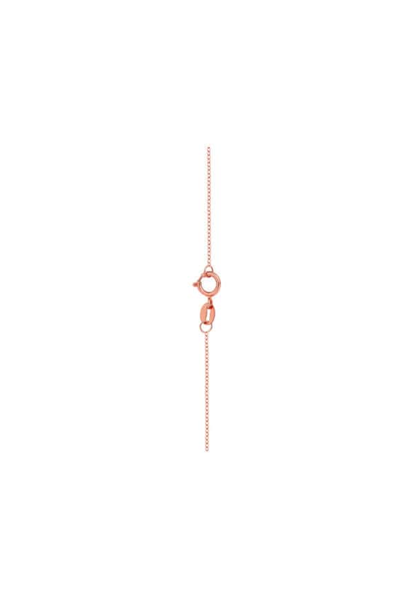 TOMEI Rouge Collection Spinning Gourd Necklace, Rose Gold 750