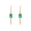 TOMEI Jade Lantern Tassels Earrings, Yellow Gold 750