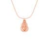 TOMEI Rouge Collection Spinning Gourd Necklace, Rose Gold 750