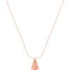 TOMEI Rouge Collection Spinning Gourd Necklace, Rose Gold 750