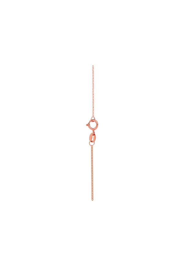 TOMEI Rouge Collection Six Leaves Necklace, Rose Gold 750