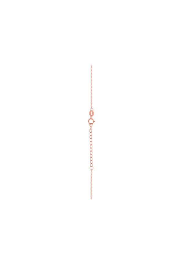 TOMEI Rouge Collection Heart Necklace, Rose Gold 750