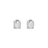 TOMEI Solitaire Earrings, Diamond White Gold 585