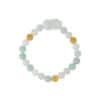 TOMEI ?????? Palace Grace Natural Jade Bead With Pixiu Bracelet | Multi-Tone