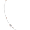 TOMEI Aurora Bloom Diamond Bracelet, White+Rose Gold 585