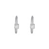 TOMEI Tower Collection Diamond Earrings, White Gold 585