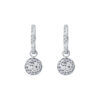 TOMEI Sphericity in Luminescence Duo Earrings, White Gold 585