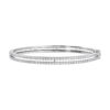 TOMEI Gilded Harmony Diamond Bangle, White Gold 750