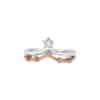 TOMEI Aurora Bloom Diamond Ring, White+Rose Gold 585