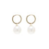TOMEI Souly Bewitched Pearl Earrings, White/Yellow Gold 585