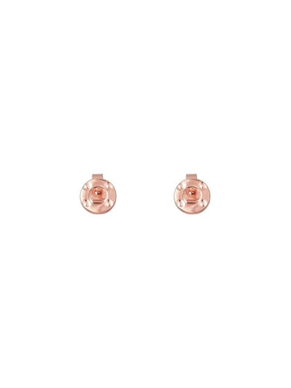 TOMEI Rouge Collection Round Earrings, Rose Gold 750