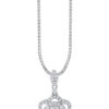 TOMEI The Classy Series Diamond Pendant, White Gold 750