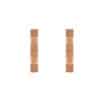 TOMEI Rouge Collection, Huggie Earrings, Rose Gold 750