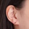 TOMEI Rouge Collection, Huggie Earrings, Rose Gold 750