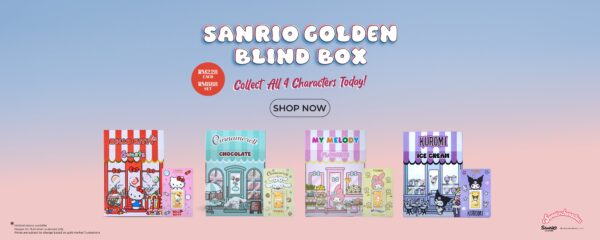 TOMEI x Sanrio Golden Blind Box Full Set Gold Wafer 0.80G I Fine Gold 9999