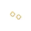 TOMEI [Online Exclusive] Lusso Italia Clover Earrings, Yellow Gold 916
