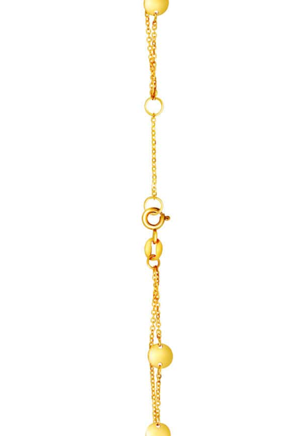 TOMEI [Online Exclusive] Lusso Italia Double Strand Chips Bracelet, Yellow Gold 916