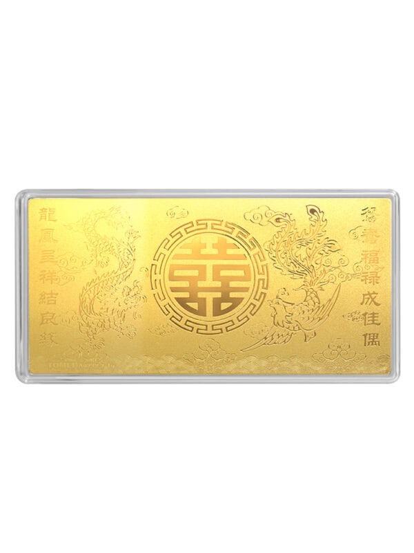 TOMEI Xi Zi Wedding Gold Wafer 0.5G, Yellow Gold 9999