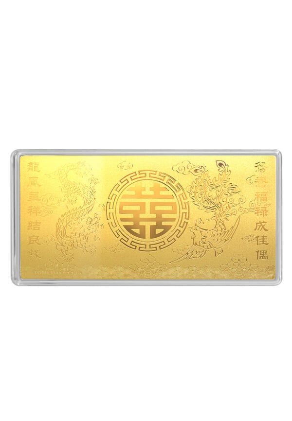 TOMEI Xi Zi Wedding Gold Wafer 0.5G, Yellow Gold 9999