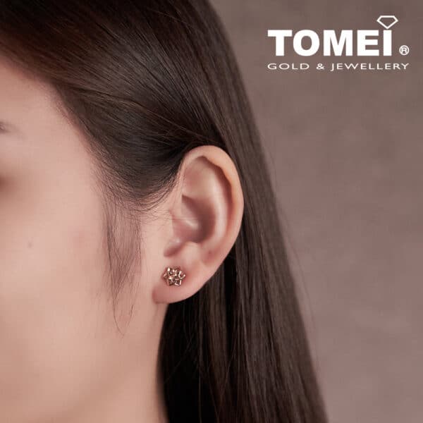 model_95e687a6-02d9-4776-8690-877fb61c7e7a TOMEI Rouge Collection, Resplendently Floriated Earrings, Rose Gold 750 (WQ14-DS)
