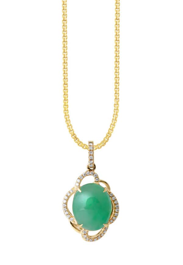 TOMEI ??????Jade Pendant, Yellow Gold 750