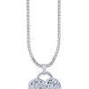 TOMEI True Love Pendant, White Gold 585