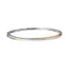 TOMEI Rosy Winter Collection Diamond Bangle, White+Rose Gold 585
