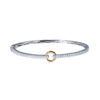 TOMEI Rosy Winter Collection Diamond Bangle, White+Rose Gold 585